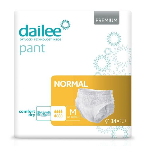 Dailee Pants Normal - 90x Pannoloni a Mutandina – Assorbenti Incontinenza Urinaria per Adulti e Anziani