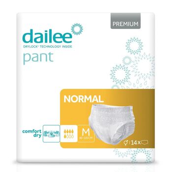 Dailee Pants Normal - 90x Couches-culottes - Serviettes pour incontinence urinaire pour adultes et personnes âgées 1
