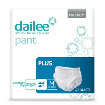 Dailee Pants Plus - 90x Couches-culottes - Absorbants d'incontinence urinaire pour adultes et personnes âgées 5