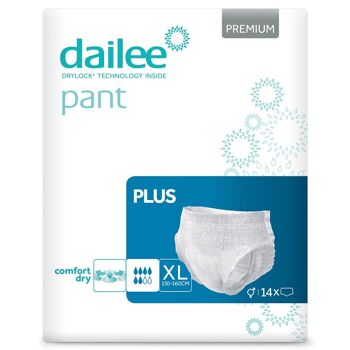 Dailee Pants Plus - 90x Couches-culottes - Absorbants d'incontinence urinaire pour adultes et personnes âgées 7