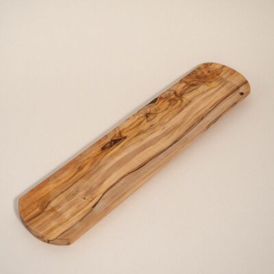 Empty pocket in olive wood