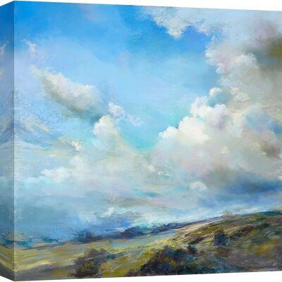 Landscape painting, print on canvas: In Whatmore, When the North Wind Blows