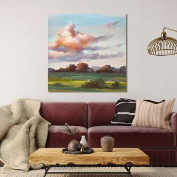 Peinture de paysage, impression sur toile : Nel Whatmore, Le ciel de Devon I 1