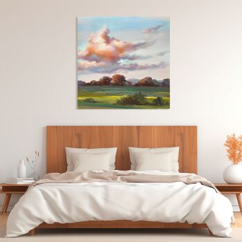 Peinture de paysage, impression sur toile : Nel Whatmore, Le ciel de Devon I 3