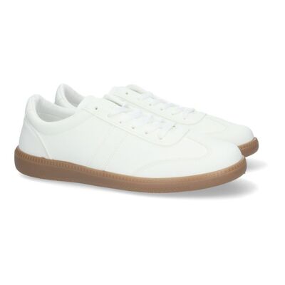 White men's casual sneakers