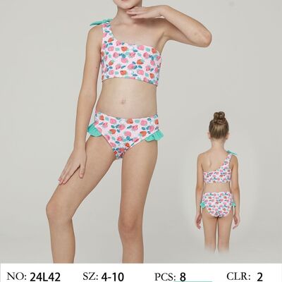 Strawberry asymmetric bikini