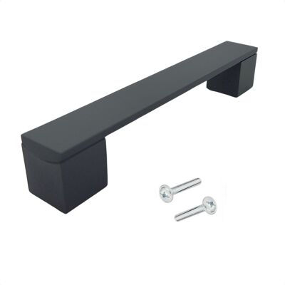 Furniture handle / Kitchen handle Austin 128mm Aluminum Black
