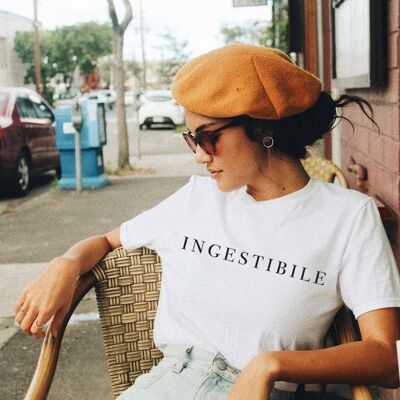 T-Shirt "Unmanageable" - Elegant__XS / Bianco