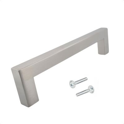 Tirador para mueble / Tirador de cocina Dallas 128 mm acero inoxidable