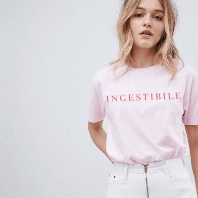 T-Shirt "Unmanageable" - Elegant__S / Rosa