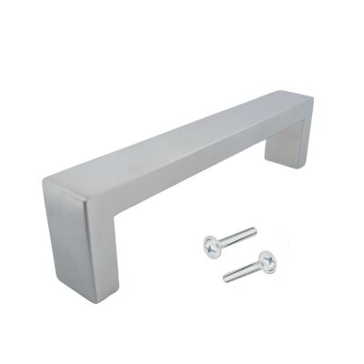 Tirador para mueble / Tirador de cocina Atlanta 128 mm acero inoxidable