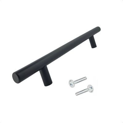 Furniture handle / Kitchen handle Denver 160 mm stainless steel black