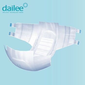 Dailee Slip Super - 112x couches pour adultes et personnes âgées - Serviettes pour incontinence urinaire avec fermeture à crochets et boucles 2