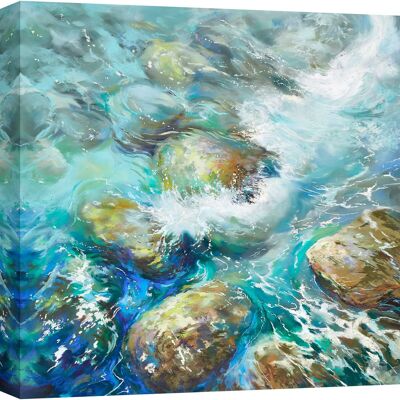 Landscape painting, print on canvas: Nel Whatmore, The jewels of the sea