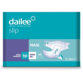 Dailee Slip Maxi - 112x couches pour adultes et personnes âgées - Serviettes pour incontinence urinaire avec fermeture auto-agrippante 5