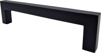 Poignée de meuble / Poignée de cuisine Dallas 160 mm en acier inoxydable noir 6