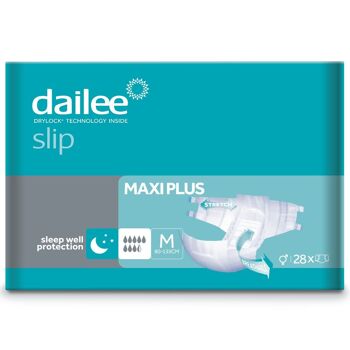 Dailee Slip Maxi Plus - 112x couches pour adultes et personnes âgées - Serviettes pour incontinence urinaire avec fermeture auto-agrippante 5