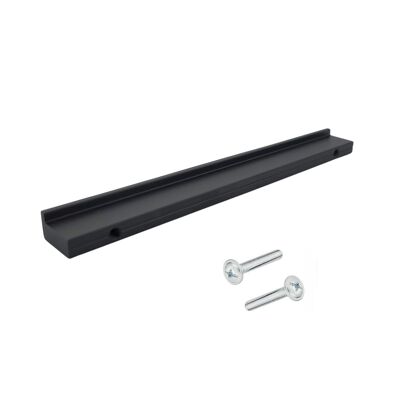 Furniture handle / Kitchen handle Reno 160 mm Aluminum Black