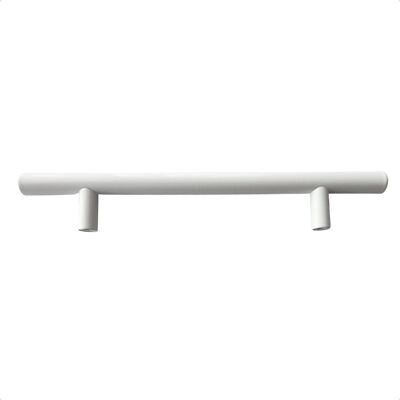 Furniture handle / Kitchen handle Denver 160 mm stainless steel White