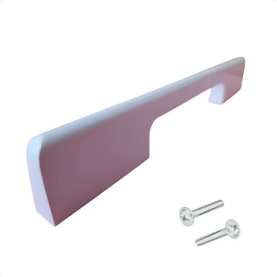 Furniture handle / Kitchen handle Seattle 128 mm Aluminum White