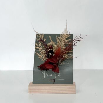 Cartes de Noël avec fleurs séchées II 14