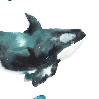 Trio de baleines - Impression d’art 4