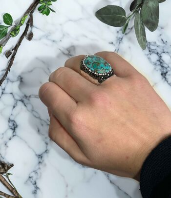 Bague druzy - Turquoise 2