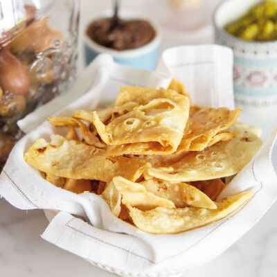 Snack Piadina - Bâtonnets de piadina frits à l'huile d'olive extra vierge