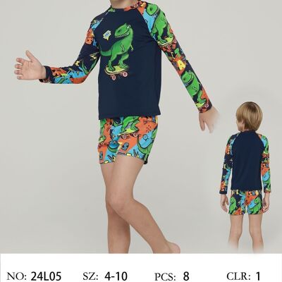 Skate dino long sleeve set