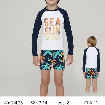 Palm tree long sleeve set