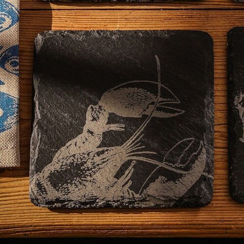 Single Slate Coaster - Lobster