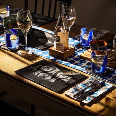 2 Slate Place Mats - Lobster Repeat