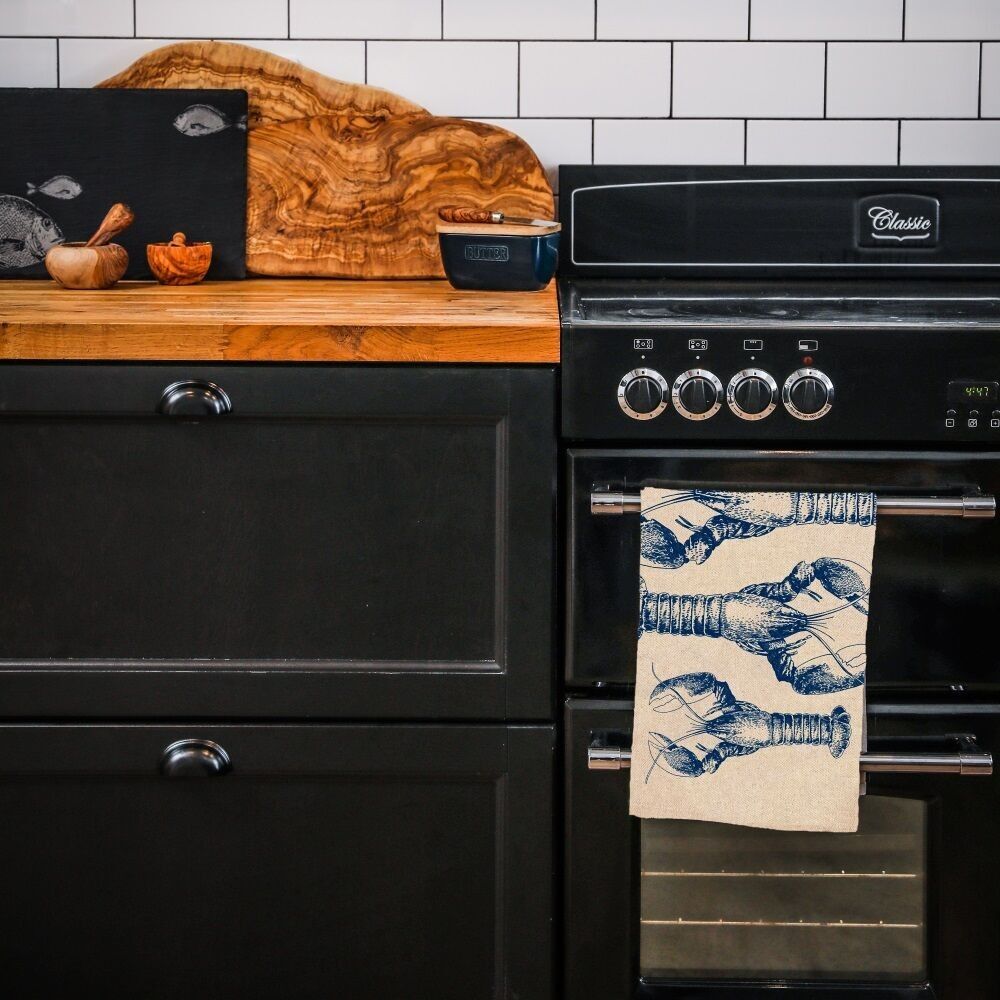 Strofinaccio in lino - Ripetizione aragosta