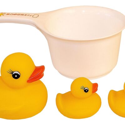 3 pcs. of bath ducks, water cup included