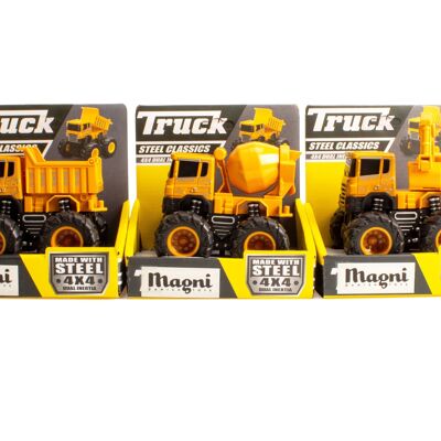 Construction cars with inertia, 3 pcs. assorted