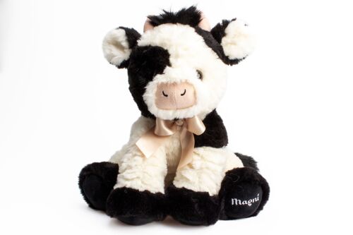 Teddy cow with bow 25 cm