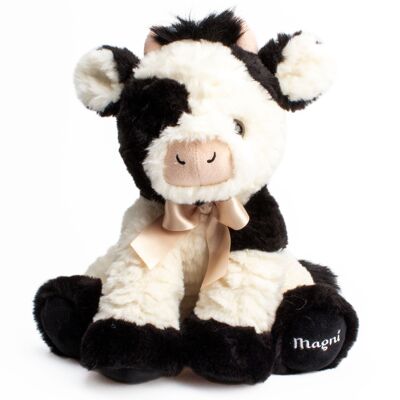 Teddy cow with bow 25 cm