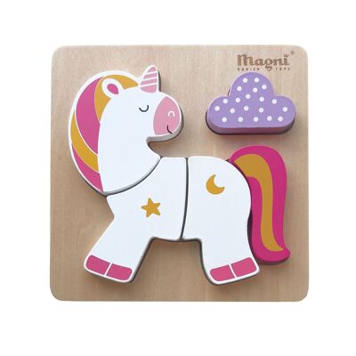 Magni | Puzzle unicorno in legno FSC 100%