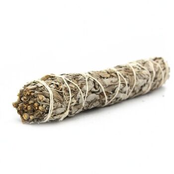 Purification Sauge Blanche Smudge Stick 15 cm avec Étiquette 2