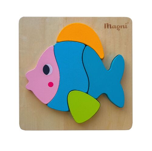 Fish puzzle in 100 % FSC wood