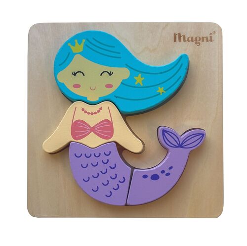 Mermaid puzzle in 100 % FSC wood