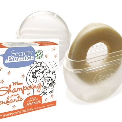 Combinazione e confezione di shampoo solido per bambini