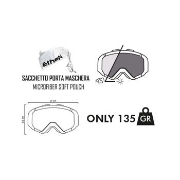 LENTILLE MIROIR DE LUNETTES DE MOTO TOUT-TERRAIN MX MODÈLE ARES - LENTILLE DE REMPLACEMENT PHOTOCHROMIQUE INCLUSE 3