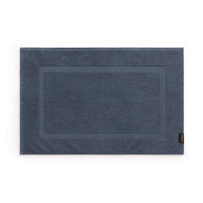 Tapis de bain 100% coton peigné 650 gr. Un jean bleu