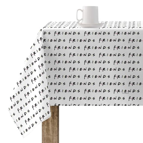 Mantel resinado antimanchas Friends White