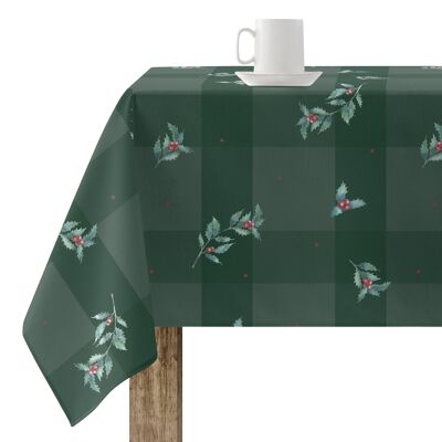 Fleckenabweisende Tischdecke aus Kunstharz Green Christmas 1