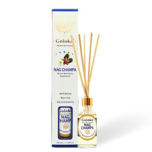 Confezione di diffusori a bastoncini Goloka Nag Champa da 50 ml