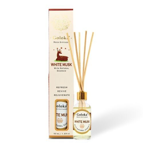 Goloka White musk 50 ml Reed Diffuser Pack