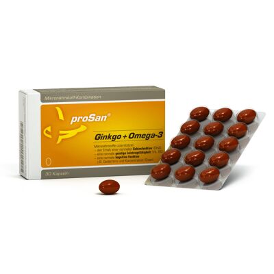 proSan Ginkgo + Oméga-3 (30 gélules)