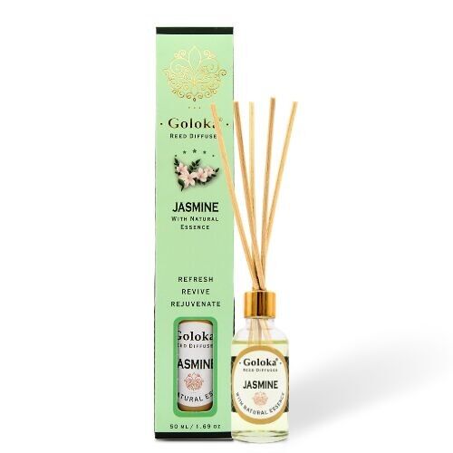 Goloka Jasmine 50 ml Reed Diffuser Pack